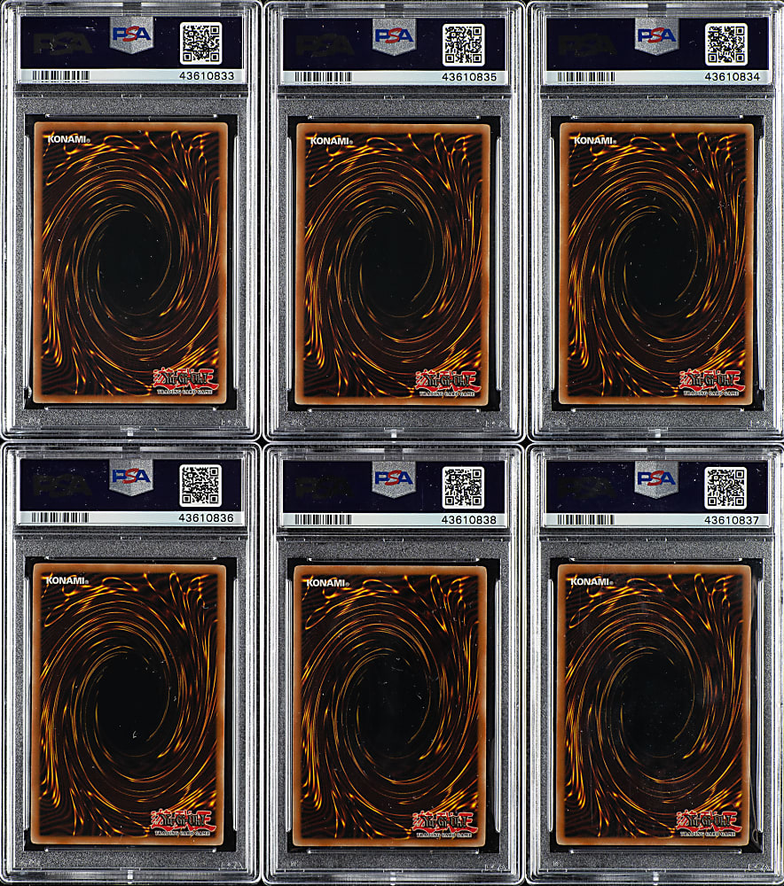2005 Yu-Gi-Oh! Duelist League Series 6 & 7 Promo Card PSA MINT 9 and GEM 10 Collection (6)