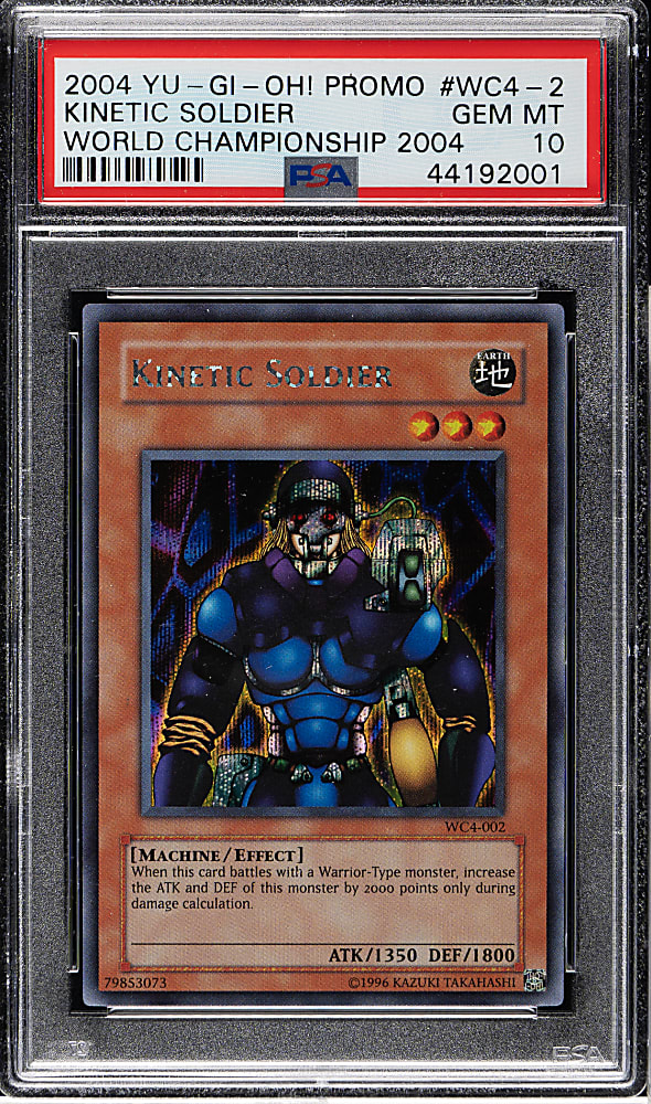2004 Yu-Gi-Oh! World Championship 2004 Promo #WC4-002 Kinetic Soldier Holographic PSA GEM MINT 10