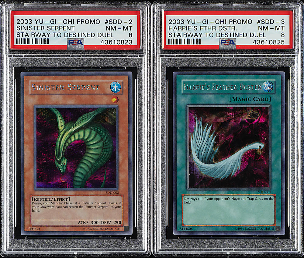 2003 Yu-Gi-Oh! Stairway to Destined Duel Promo PSA NM-MT 8 Pair