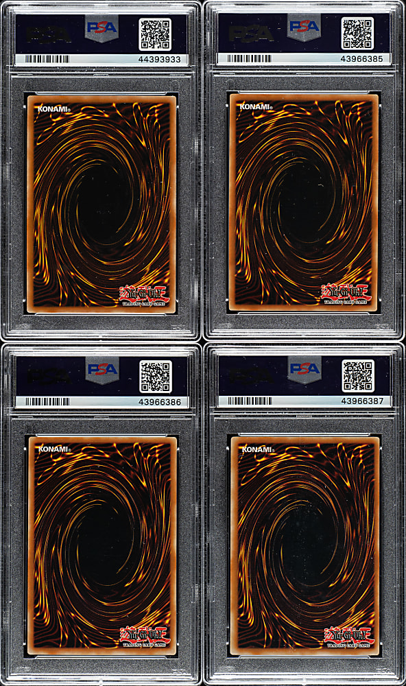 2005 Yu-Gi-Oh! Starter Deck Dragon's Roar PSA-Graded Collection (4)