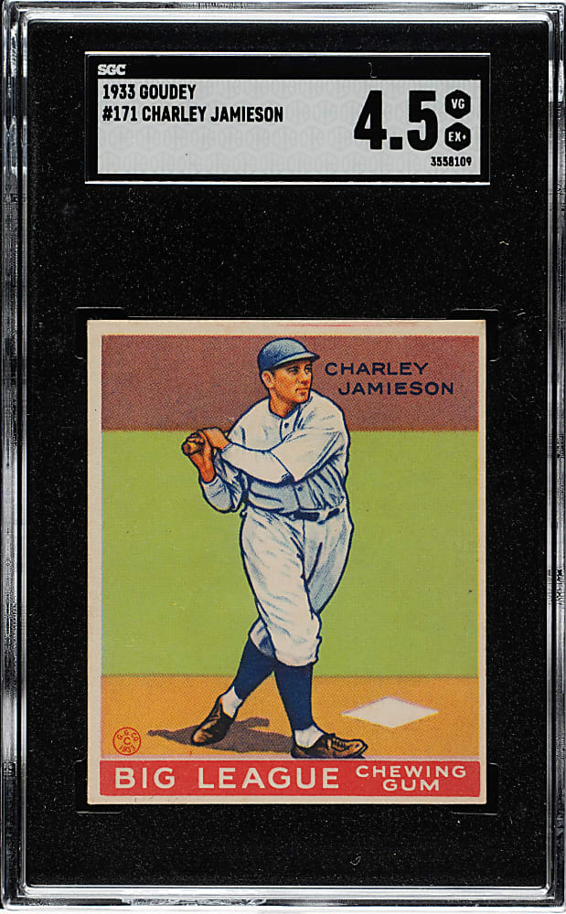 1933 R319 Goudey #171 Charley Jamieson SGC VG/EX+ 4.5