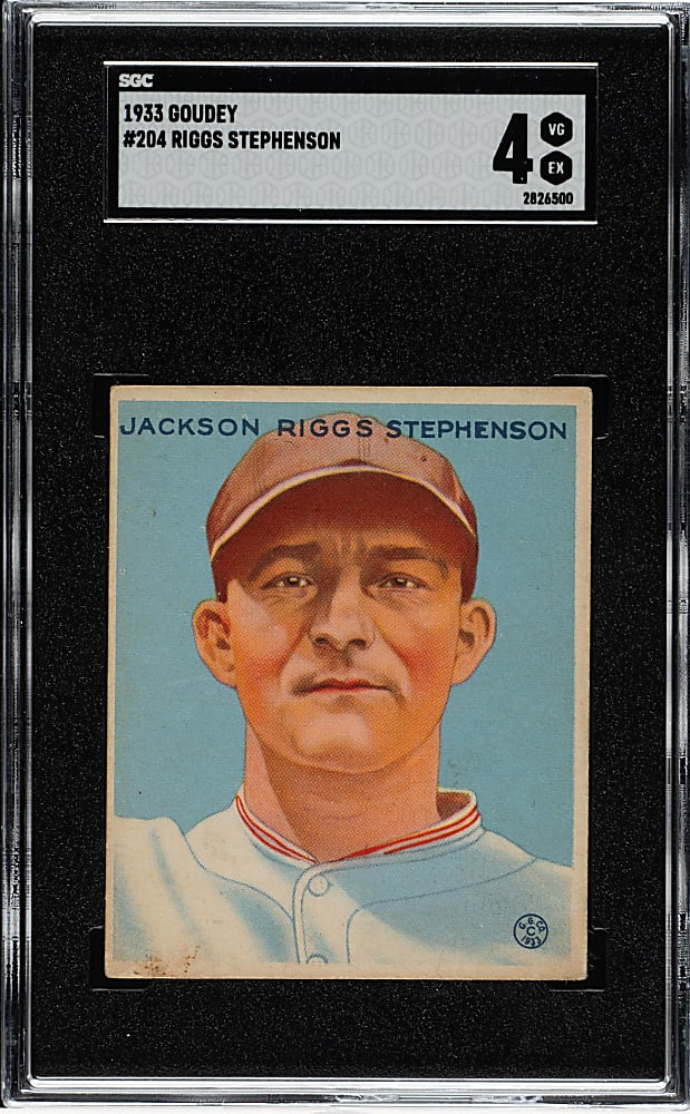 1933 R319 Goudey #204 Riggs Stephenson SGC VG/EX 4