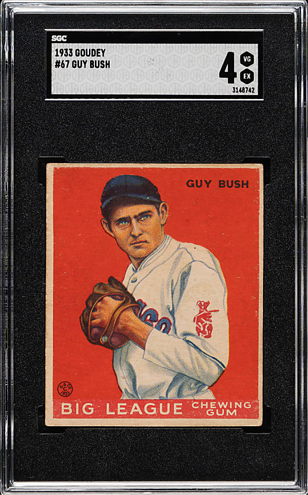 1933 R319 Goudey #67 Guy Bush SGC VG/EX 4