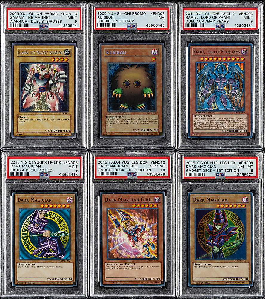 2003 to 2015 Yu-Gi-Oh! PSA-Graded Collection (6)