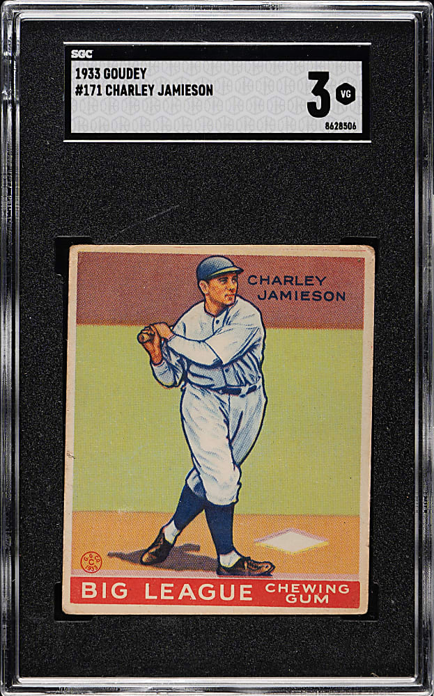 1933 R319 Goudey #171 Charley Jamieson SGC VG 3