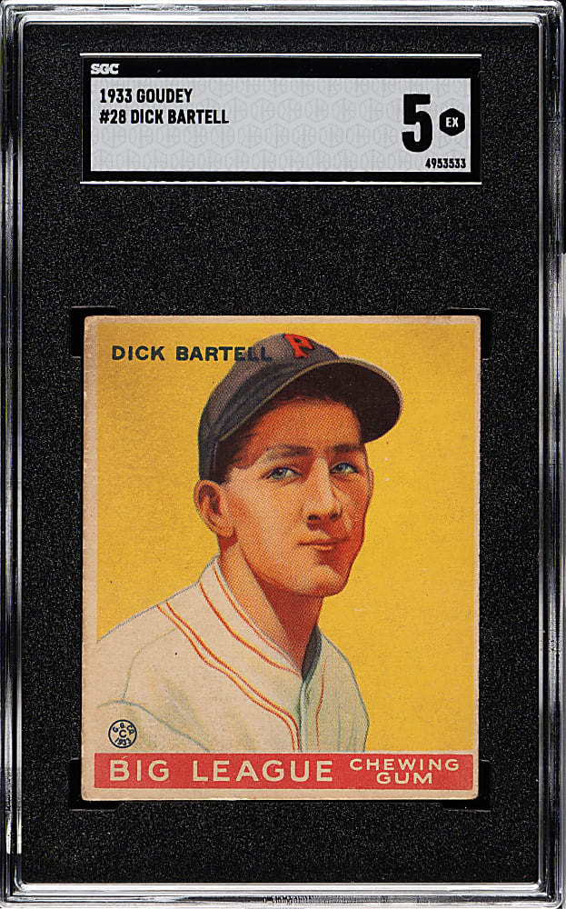 1933 R319 Goudey #28 Dick Bartell SGC EX 5
