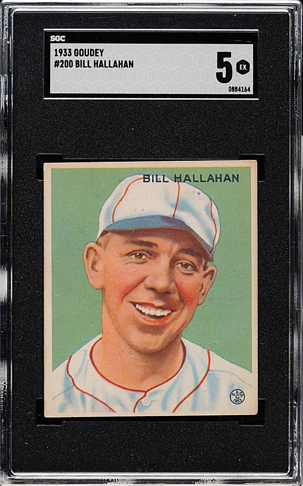 1933 R319 Goudey #200 Bill Hallahan SGC EX 5