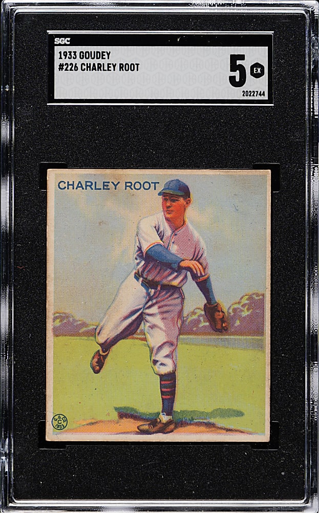1933 R319 Goudey #226 Charley Root SGC EX 5