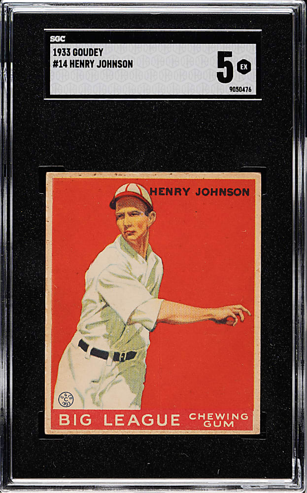 1933 R319 Goudey #14 Henry Johnson SGC EX 5