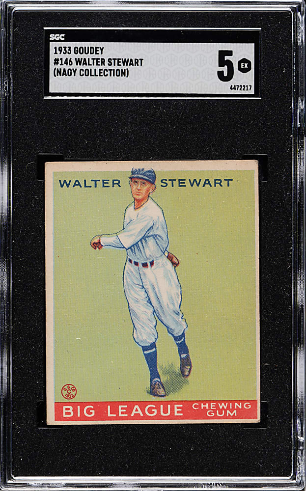 1933 R319 Goudey #146 Walter Stewart SGC EX 5