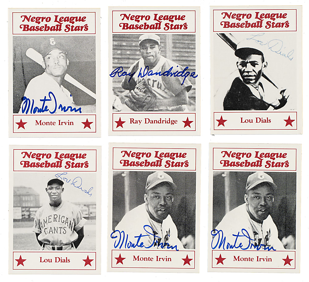 Signed 1986 Fritsch "Negro League Baseball Stars" Collection (10) Including Seven Hall of Famers