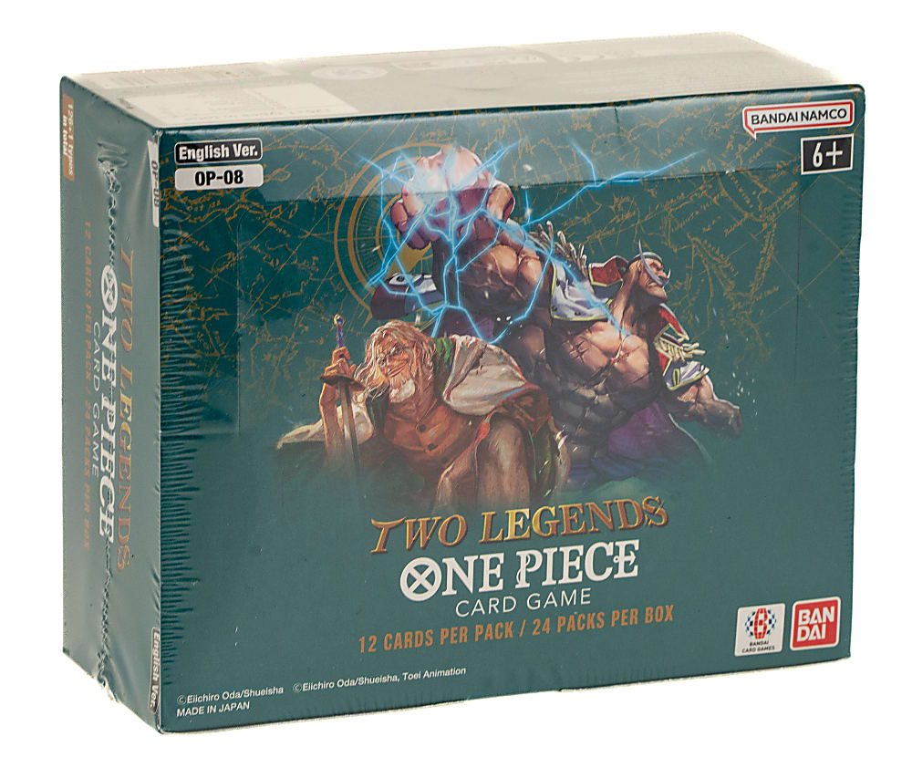 2024 Bandai One Piece OP-08 Two Legends Factory-Sealed Unopened Booster Box (24 Packs)