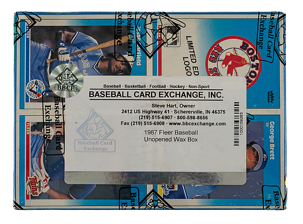 1987 Fleer Unopened Wax Box (36 Packs) - BBCE