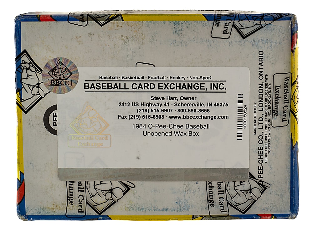 1984 O-Pee-Chee Unopened Wax Box (36 Packs) - BBCE