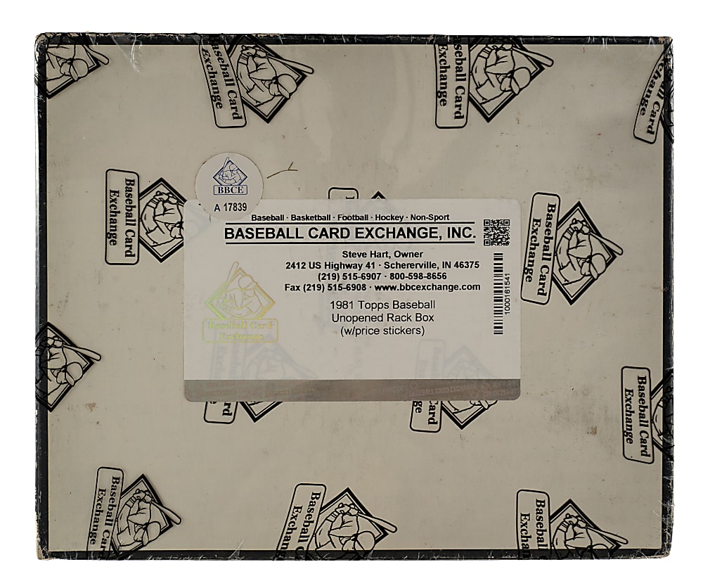 1981 Topps Unopened Rack Box (24 Packs) - BBCE