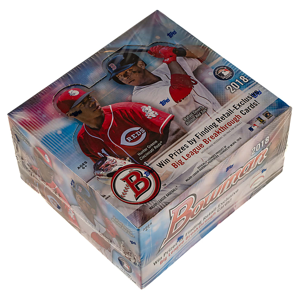2018 Bowman Unopened Retail Box (24 Packs) - Ronald Acuna Jr. and Shohei Ohtani Rookie Year!