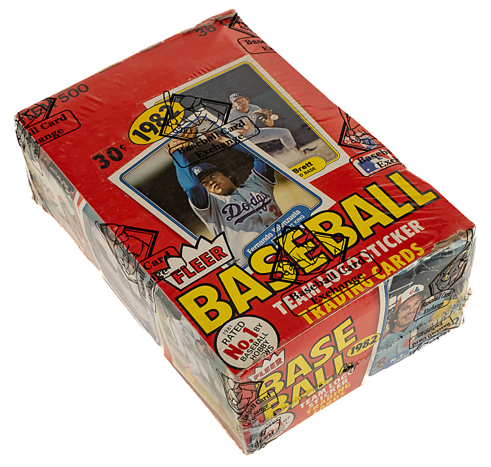 1982 Fleer Unopened Wax Box (36 Packs) - BBCE