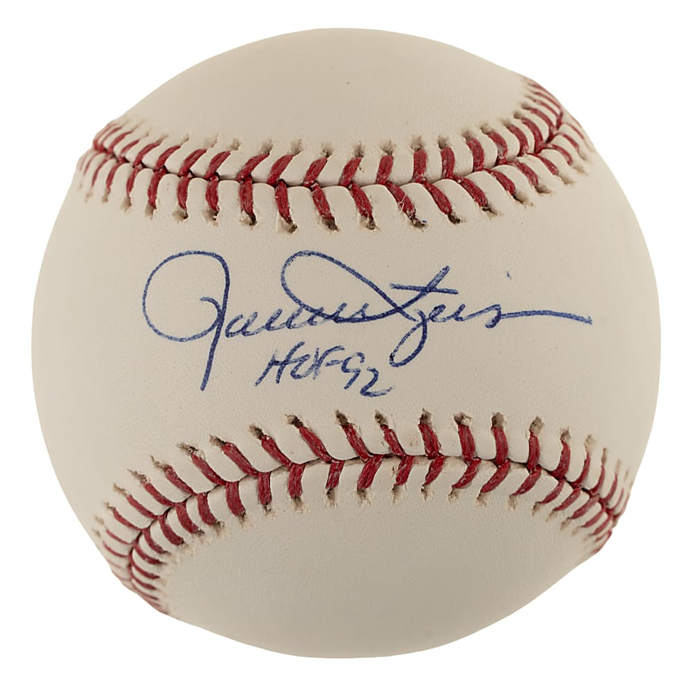 Rollie Fingers Single-Signed Baseball with "HOF 92" Inscription - MLB