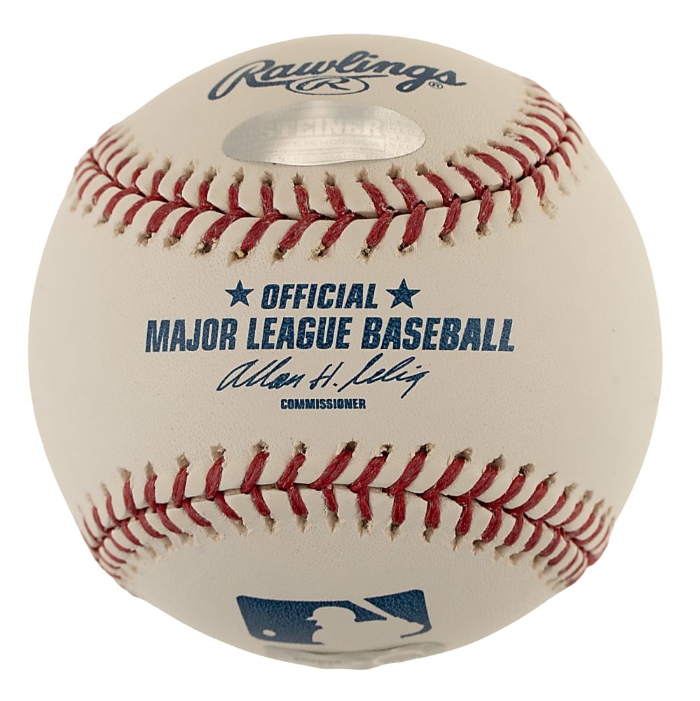 Rollie Fingers Single-Signed Baseball with "HOF 92" Inscription - MLB