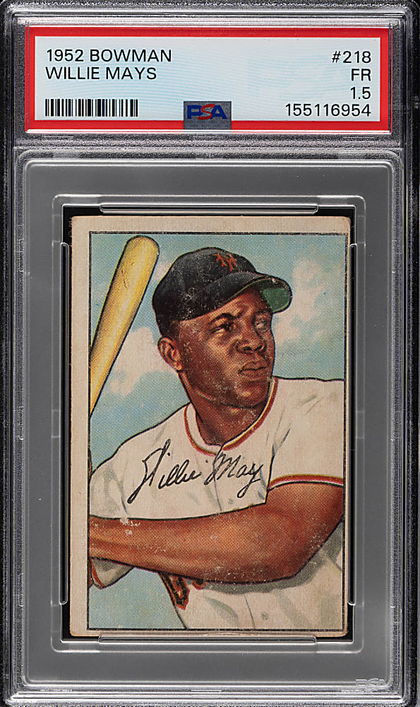1952 Bowman #218 Willie Mays PSA FAIR 1.5