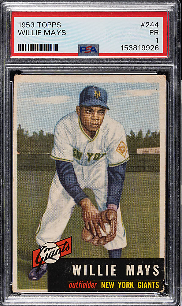 1953 Topps #244 Willie Mays PSA POOR 1