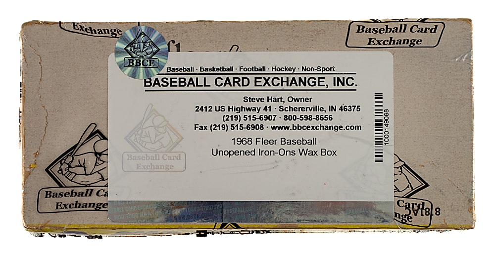 1968-1970 Fleer Iron-Ons Wax Box (24 Packs) - BBCE