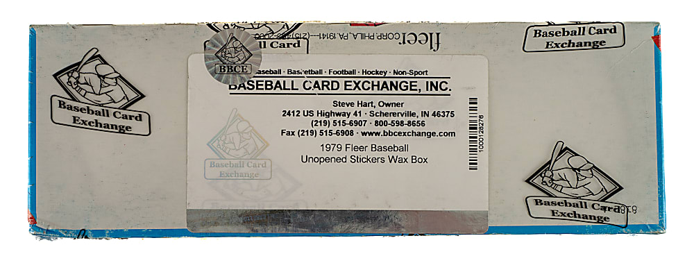 1979 Fleer Stickers Unopened Wax Box - BBCE