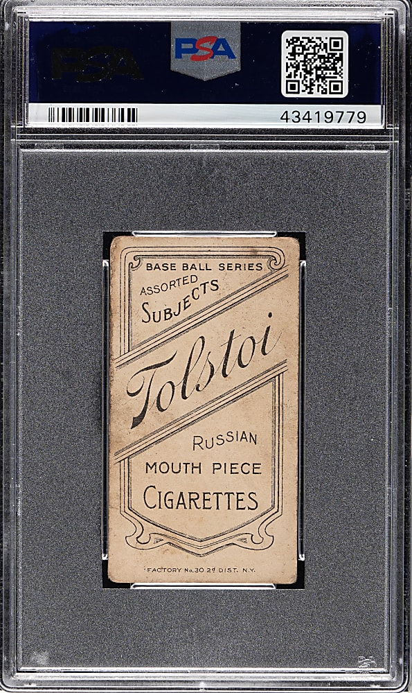 1909-1911 T206 White Border Jim Scott PSA GOOD+ 2.5 - Tolstoi Back