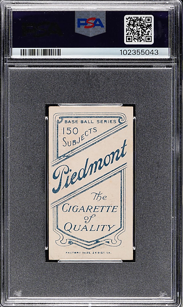 1909-1911 T206 White Border Ed Konetchy Glove Above Head PSA EX-MT 6