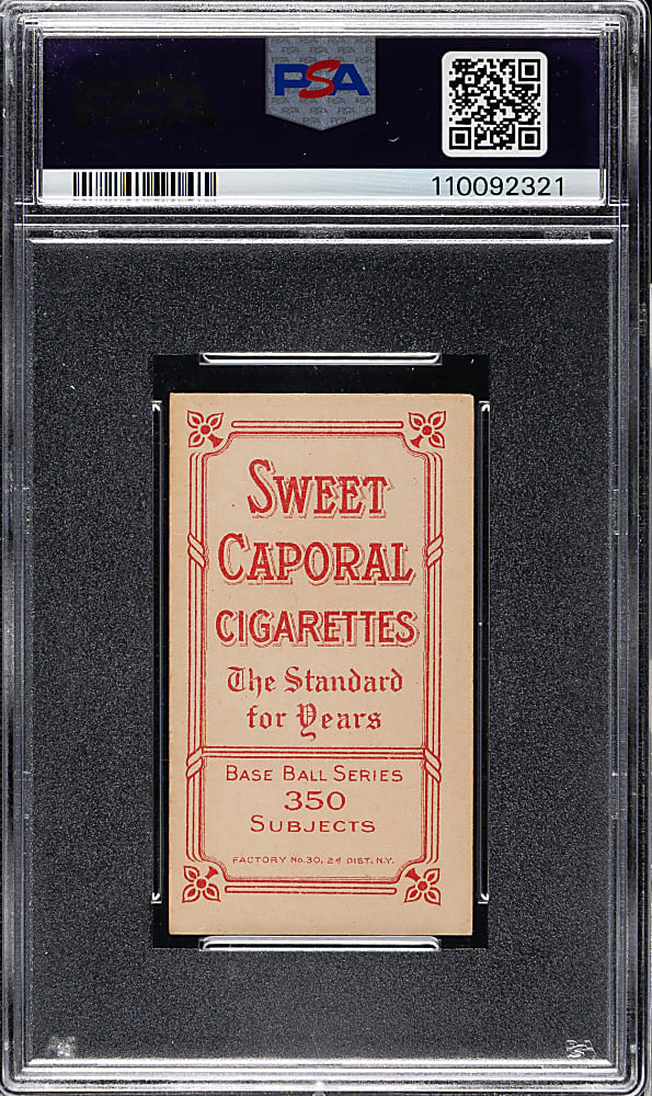 1909-1911 T206 White Border Rube Oldring Fielding PSA EX-MT+ 6.5