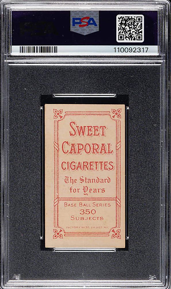 1909-1911 T206 White Border Frank Smith Chicago White Cap PSA NM 7