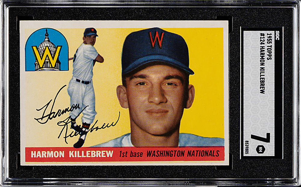 1955 Topps #124 Harmon Killebrew Rookie SGC NM 7