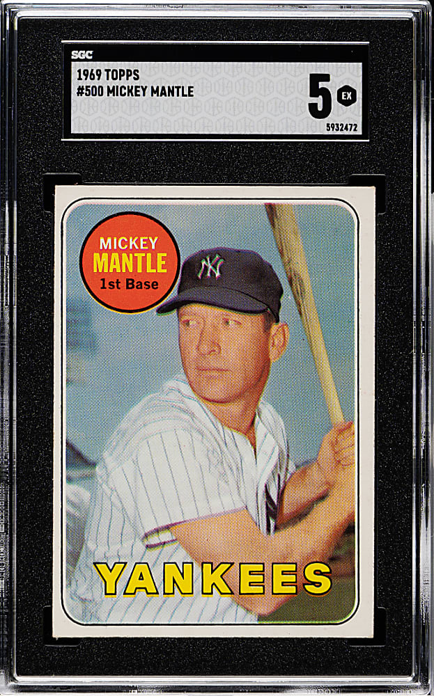1969 Topps #500 Mickey Mantle SGC EX 5