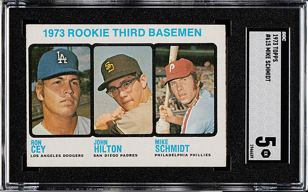 1973 Topps #615 Mike Schmidt Rookie SGC EX 5