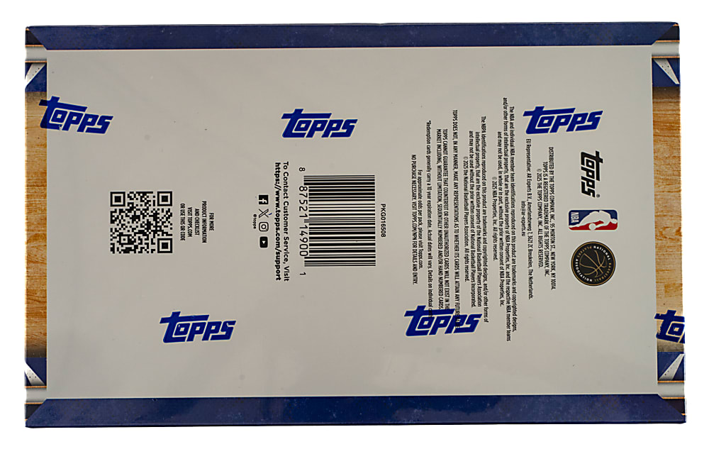 2025-2026 Topps Basketball Factory-Sealed Unopened Hobby Box (20 Packs) - Cooper Flagg, Kon Knueppel, and Dylan Harper Rookie Year