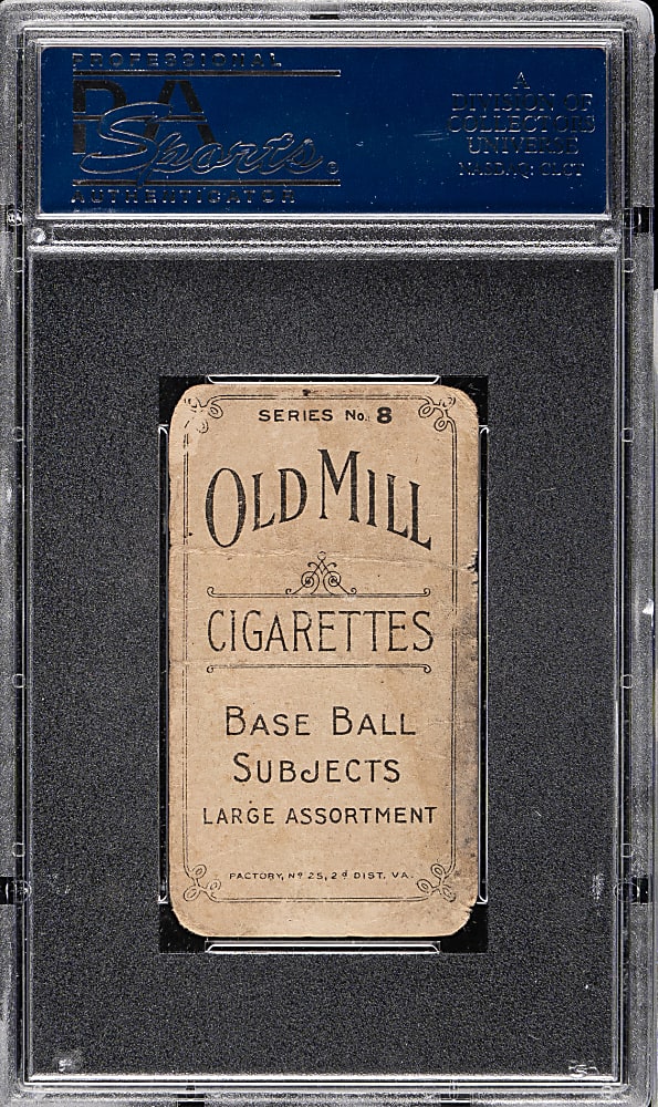 1910 T210 Old Mill Tobacco "Series 8" Clyde McBride PSA POOR 1