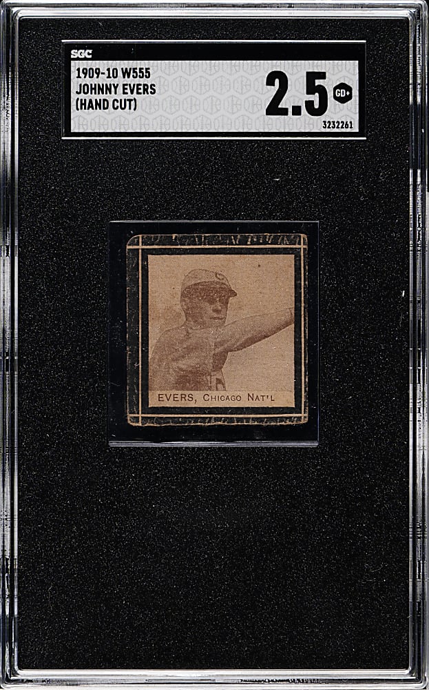 1909-1910 W555 Johnny Evers SGC GOOD+ 2.5