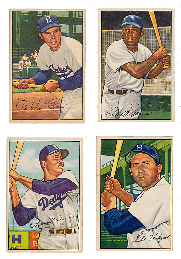 1952 Bowman Collection (27) Including Pee Wee Reese, Duke Snider, and Minnie Minoso Rookie