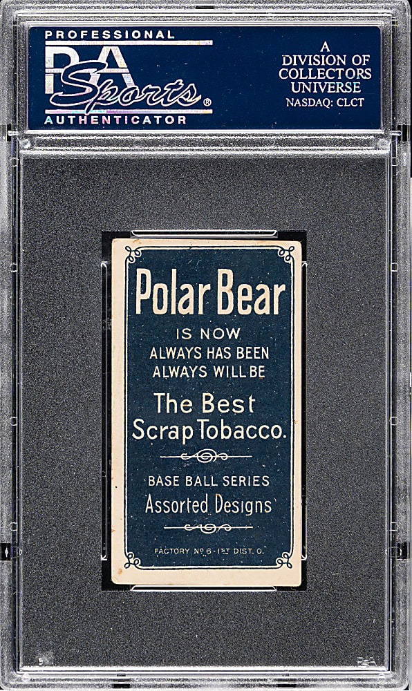 1909-1911 T206 White Border Harry McIntyre Brooklyn & Chicago PSA VG-EX+ 4.5 - Polar Bear Back