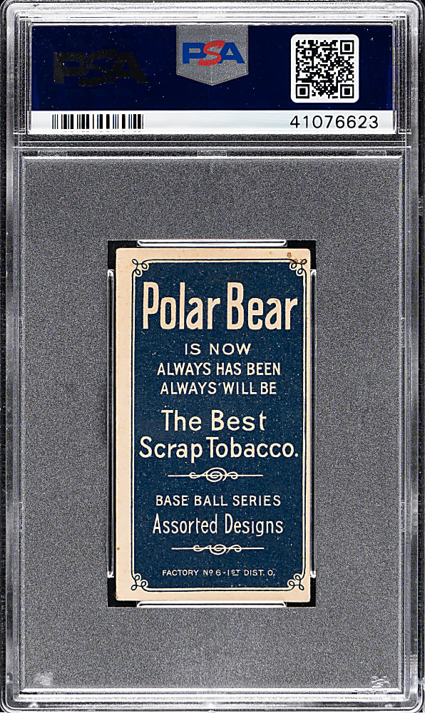 1909-1911 T206 White Border Izzy Hoffman PSA VG-EX+ 4.5 - Polar Bear Back