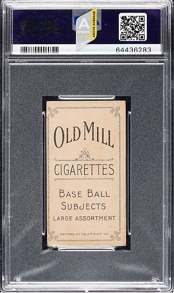 1909-1911 T206 White Border Dick Egan PSA VG-EX+ 4.5 - Old Mill Back