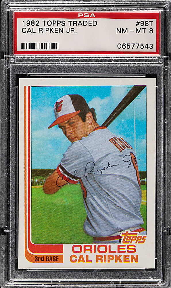 1982 Topps Traded #98T Cal Ripken Jr. Rookie PSA NM-MT 8