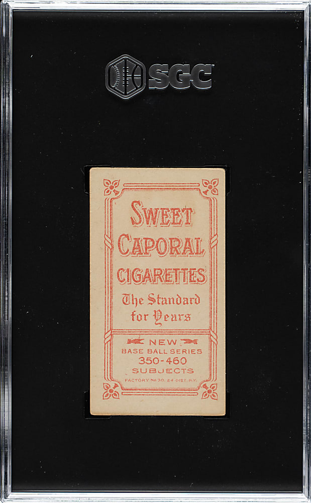 1909-1911 T206 White Border Rube Oldring Batting SGC VG/EX+ 4.5