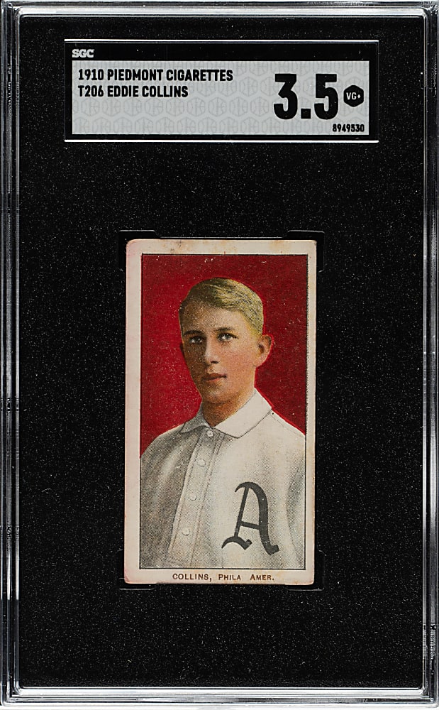 1909-1911 T206 White Border Eddie Collins SGC VG+ 3.5