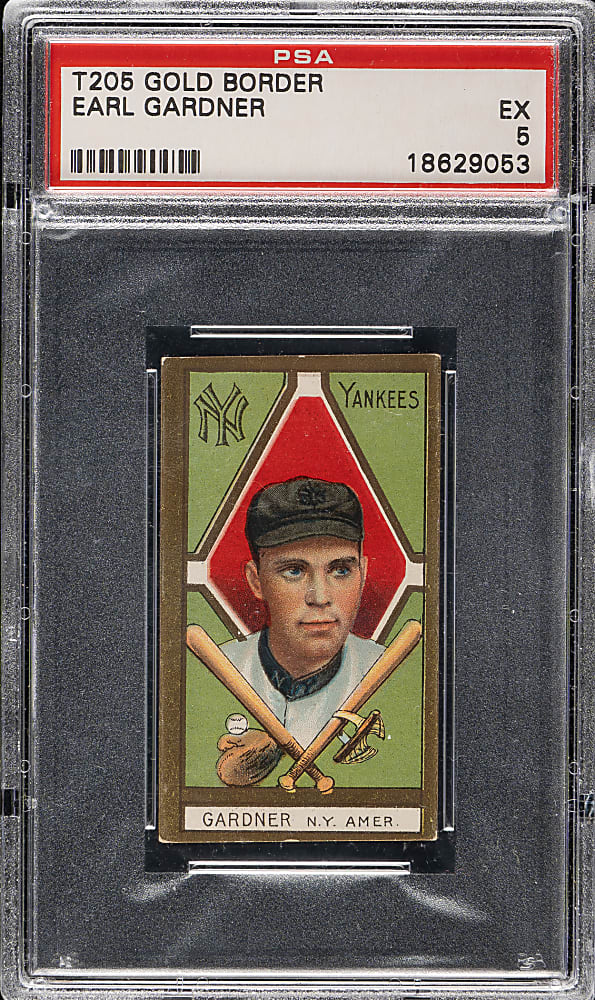 1911 T205 Gold Border Earl Gardner PSA EX 5