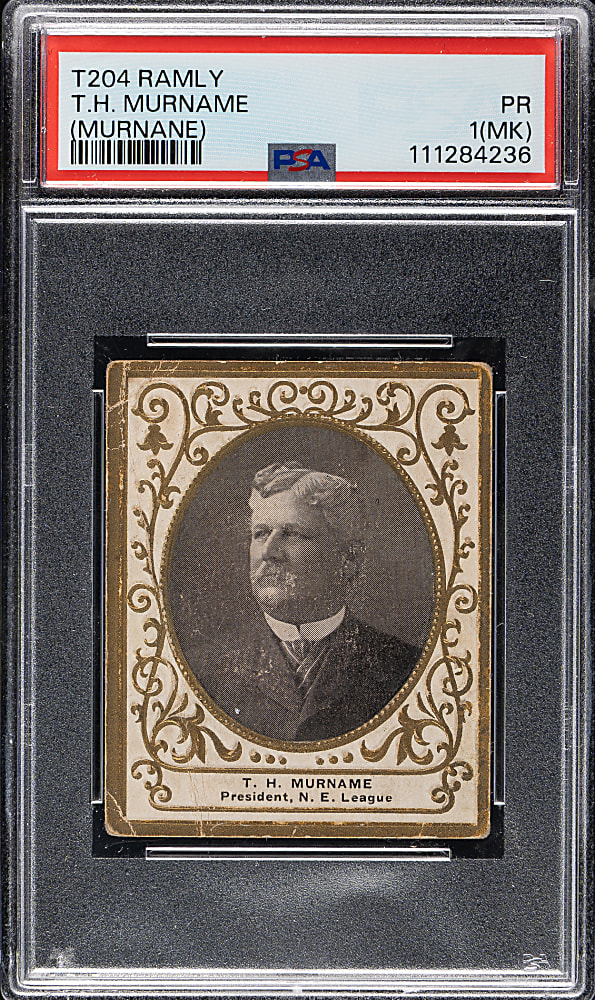 1909 T204 Ramly Tobacco T.H. Murnane PSA POOR 1 (MK)