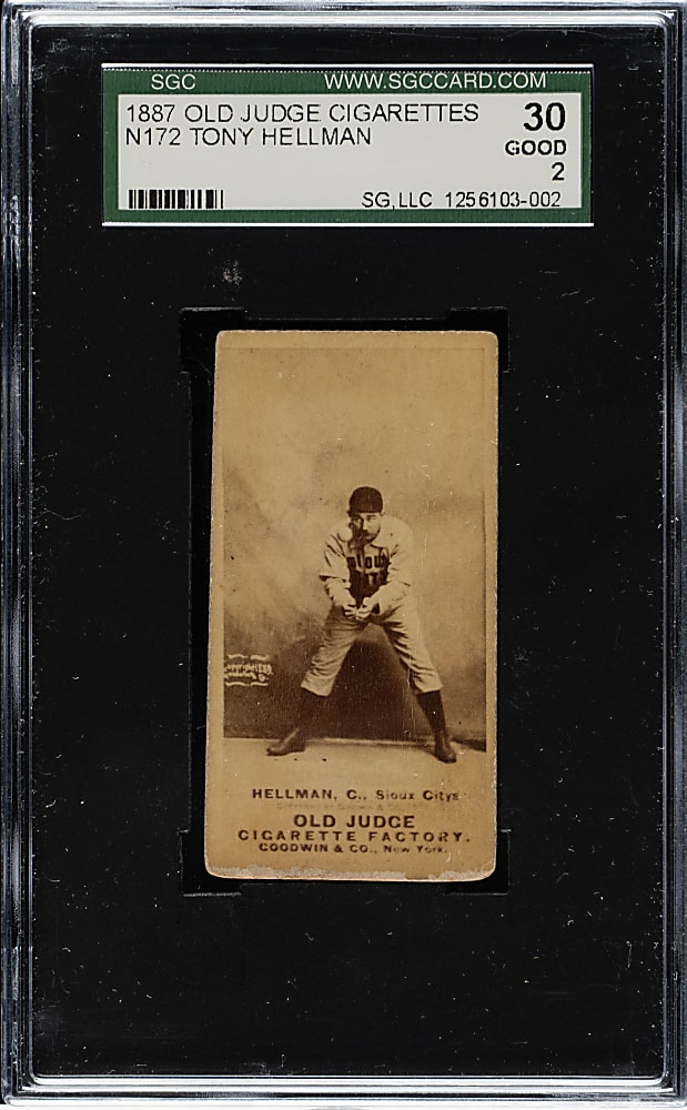 1889 N172 Old Judge Tony Hellman SGC GOOD 30
