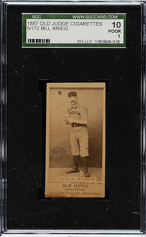 1888 N172 Old Judge Bill Krieg SGC POOR 10
