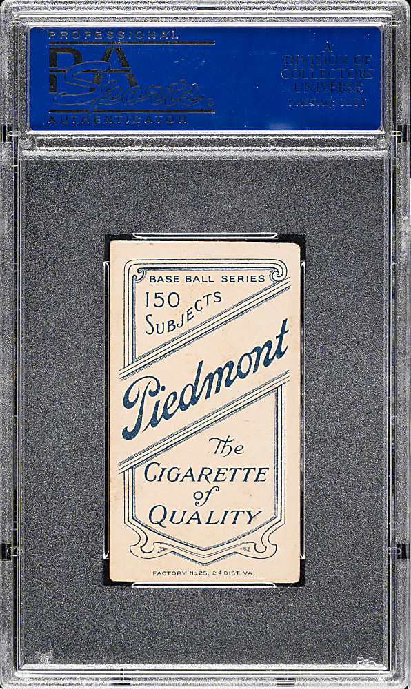 1909-1911 T206 White Border Tom Jones PSA VG-EX 4 - Interesting Printing Anomaly - Ghost Image on Front