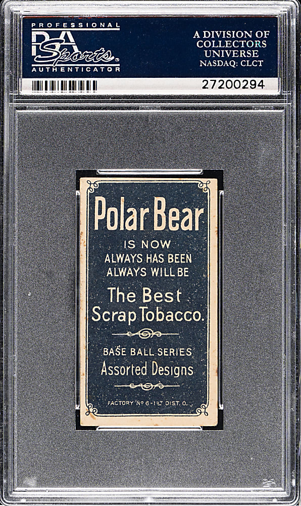 1909-1911 T206 White Border Vic Willis Throwing PSA VG 3 - Polar Bear Back